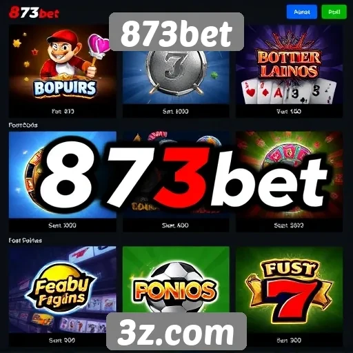 Variedade de jogos disponíveis na 873bet